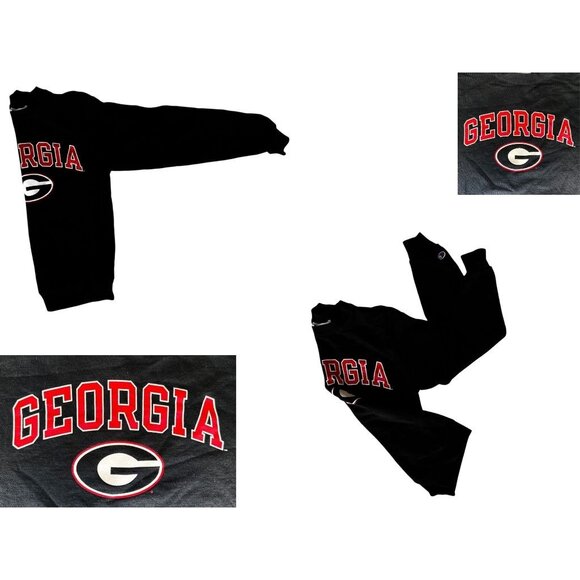 Vintage Champions Georgia Bulldogs Sweatshirt UGA  Dawgs Unisex Small Football - Picture 8 of 12
